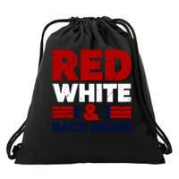 Red White & Back Again Patriotic Theme Drawstring Bag