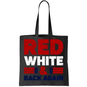 Red White & Back Again Patriotic Theme Tote Bag