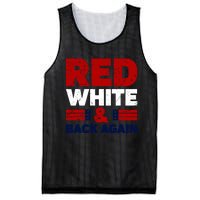 Red White & Back Again Patriotic Theme Mesh Reversible Basketball Jersey Tank