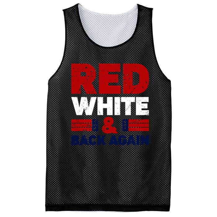 Red White & Back Again Patriotic Theme Mesh Reversible Basketball Jersey Tank