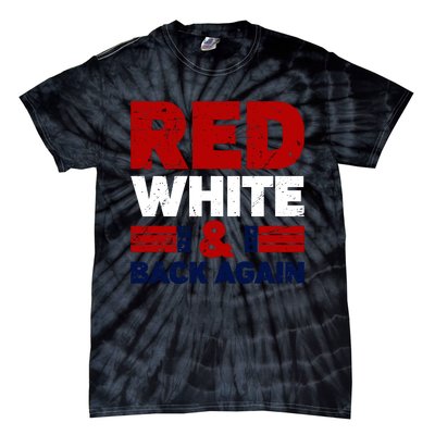 Red White & Back Again Patriotic Theme Tie-Dye T-Shirt