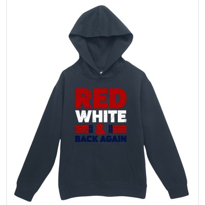 Red White & Back Again Patriotic Theme Urban Pullover Hoodie