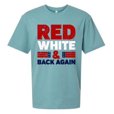 Red White & Back Again Patriotic Theme Sueded Cloud Jersey T-Shirt