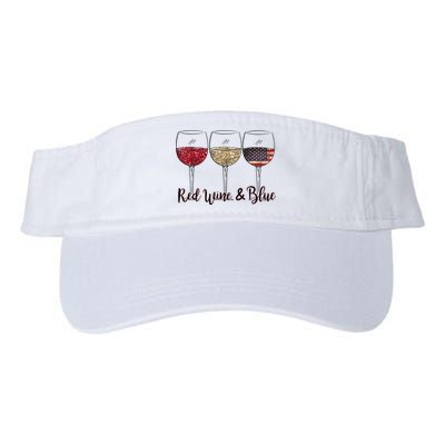 Red Wine & Blue 4th Of July Wine Red White Blue Wine Glasses Visor