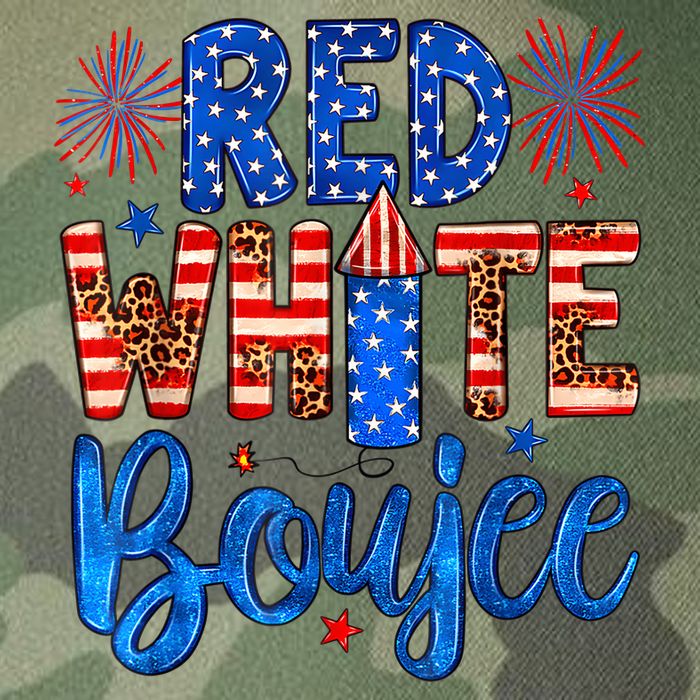 Red White & Boujee Summer Funny Drinking 4th Of July US Flag Legacy Tie Dye Trucker Hat