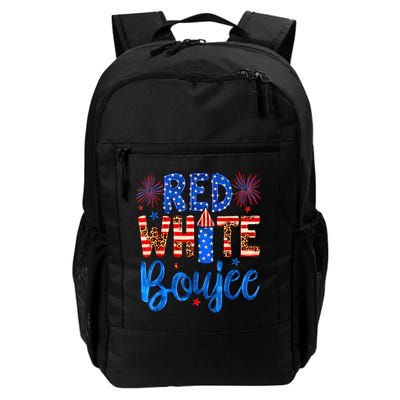 Red White & Boujee Summer Funny Drinking 4th Of July US Flag Backpack