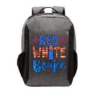 Red White & Boujee Summer Funny Drinking 4th Of July US Flag Vector Backpack