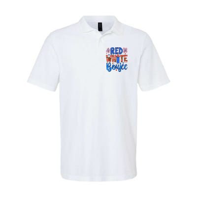 Red White & Boujee Summer Funny Drinking 4th Of July US Flag Polo