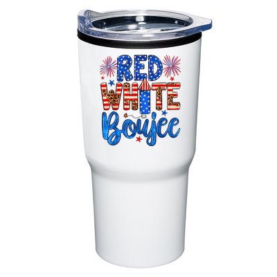 Red White & Boujee Summer Funny Drinking 4th Of July US Flag Tumbler