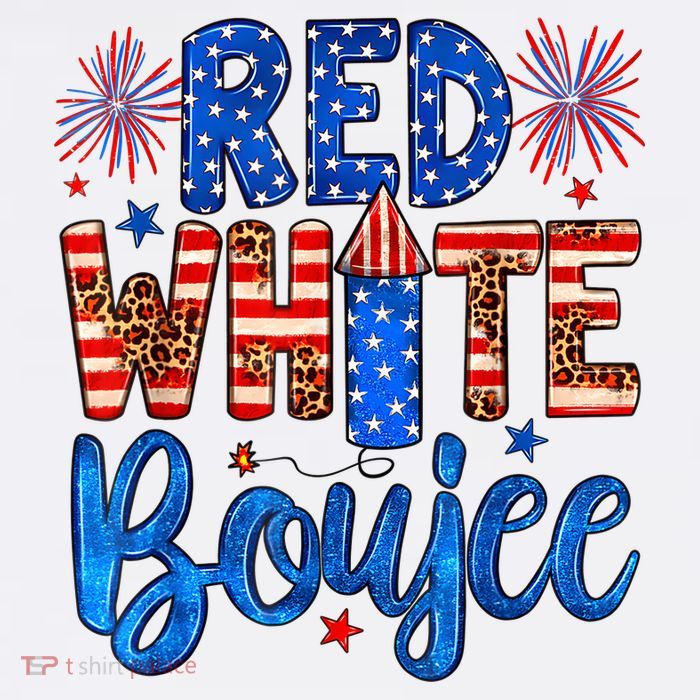 Red White & Boujee Summer Funny Drinking 4th Of July US Flag Youth Performance Sprint T-Shirt