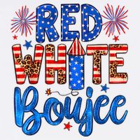Red White & Boujee Summer Funny Drinking 4th Of July US Flag Tank Top