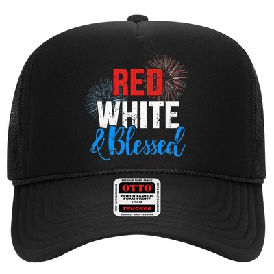 Red white blessed for Independence day on 4th of July Hat