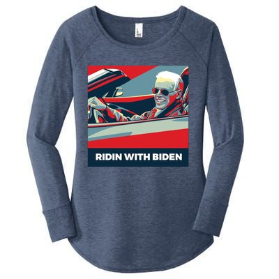 Ridin With Biden Women's Perfect Tri Tunic Long Sleeve Shirt