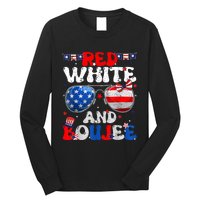 Red White & Boujee Summer Funny Drinking 4th Of July US Flag Long Sleeve Shirt