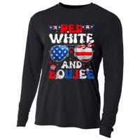 Red White & Boujee Summer Funny Drinking 4th Of July US Flag Cooling Performance Long Sleeve Crew