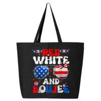 Red White & Boujee Summer Funny Drinking 4th Of July US Flag 25L Jumbo Tote