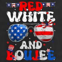 Red White & Boujee Summer Funny Drinking 4th Of July US Flag 25L Jumbo Tote