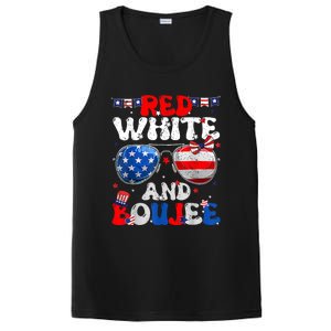 Red White & Boujee Summer Funny Drinking 4th Of July US Flag PosiCharge Competitor Tank