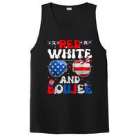 Red White & Boujee Summer Funny Drinking 4th Of July US Flag PosiCharge Competitor Tank