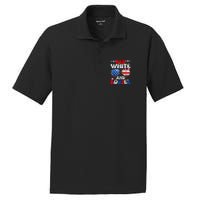 Red White & Boujee Summer Funny Drinking 4th Of July US Flag PosiCharge RacerMesh Polo