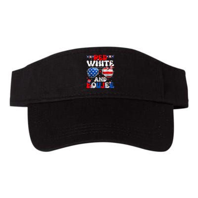 Red White & Boujee Summer Funny Drinking 4th Of July US Flag Visor