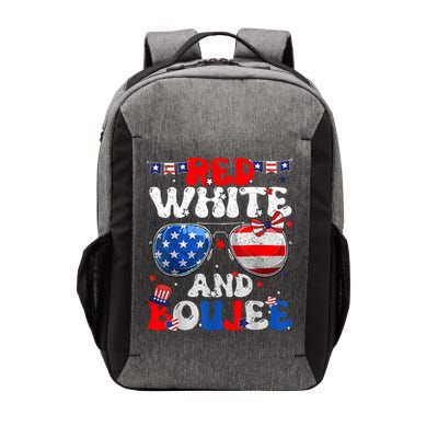Red White & Boujee Summer Funny Drinking 4th Of July US Flag Vector Backpack