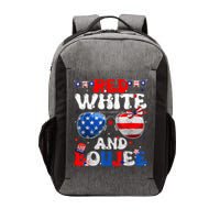 Red White & Boujee Summer Funny Drinking 4th Of July US Flag Vector Backpack