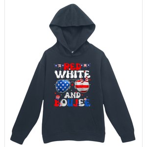 Red White & Boujee Summer Funny Drinking 4th Of July US Flag Urban Pullover Hoodie