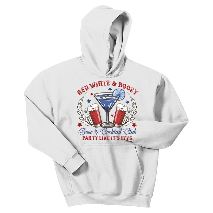 Red White & Boozy Beer Club Kids Hoodie