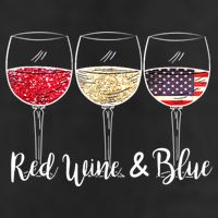 Red Wine & Blue 4th Of July Wine Red White Blue Wine Glasses Adult Drive Performance Visor