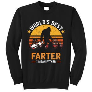 Retro World's Best Farter I Mean Father Bigfoot Father's Day Sweatshirt