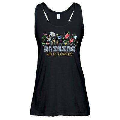 Raising Wildflowers Boho Mom Floral Flowers Mama Mothers Ladies Essential Flowy Tank