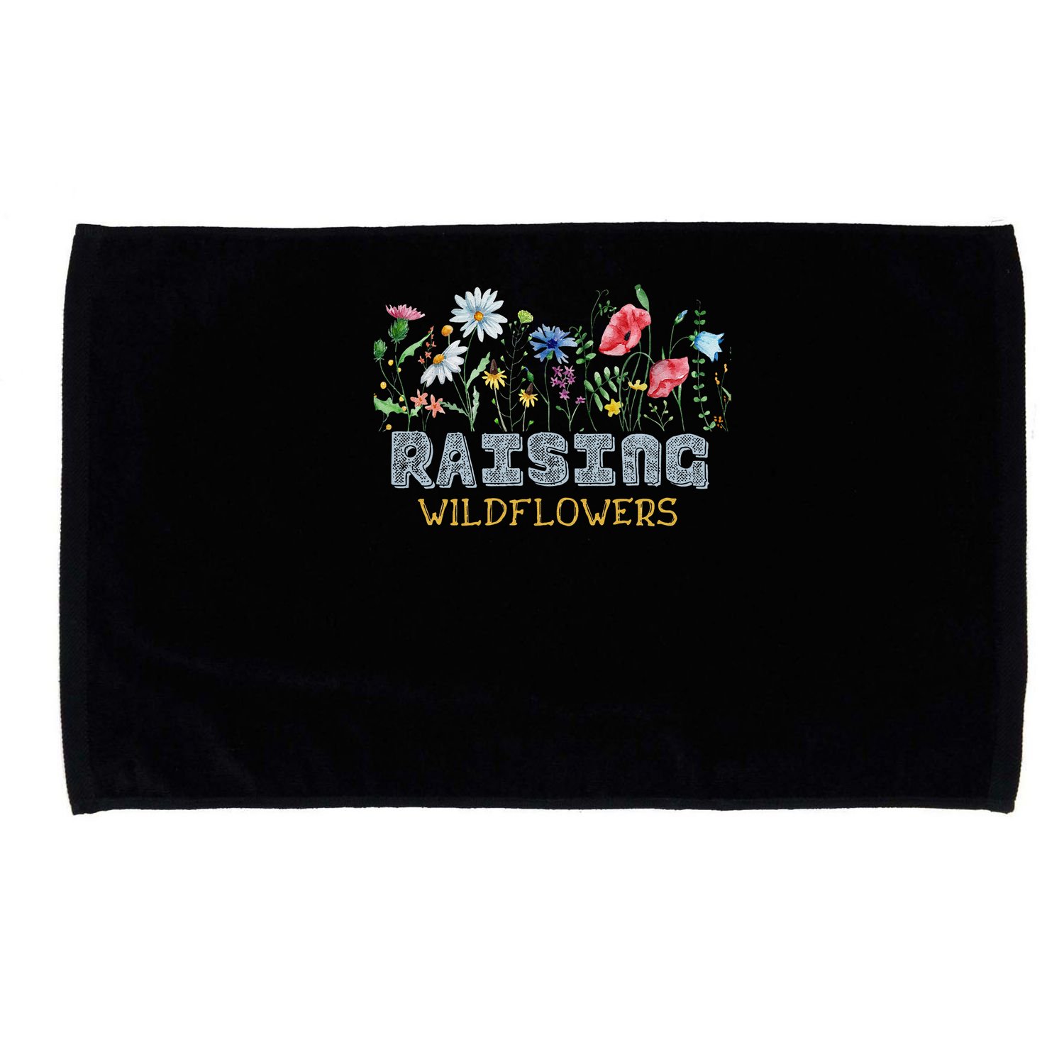 Raising Wildflowers Boho Mom Floral Flowers Mama Mothers Microfiber Hand Towel