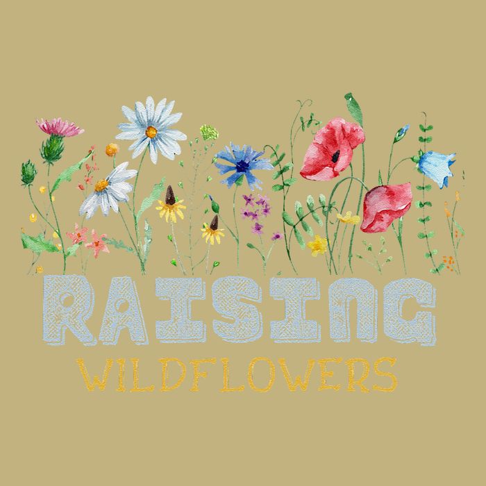 Raising Wildflowers Boho Mom Floral Flowers Mama Mothers Button
