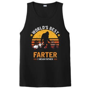 Retro World's Best Farter I Mean Father Bigfoot Father's Day PosiCharge Competitor Tank