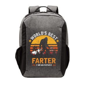 Retro World's Best Farter I Mean Father Bigfoot Father's Day Vector Backpack