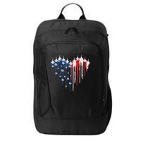 Red White Blue Flyover 4th Of July American Flag City Backpack