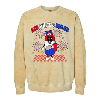 Red White & Boujee Colorblast Crewneck Sweatshirt