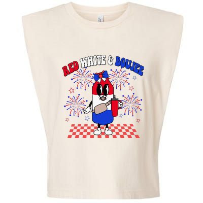 Red White & Boujee Garment-Dyed Women's Muscle Tee