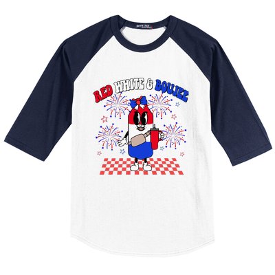 Red White & Boujee Baseball Sleeve Shirt