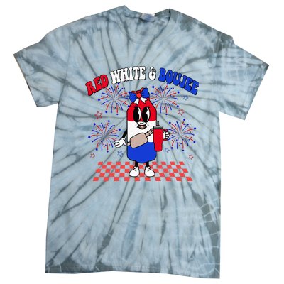 Red White & Boujee Tie-Dye T-Shirt