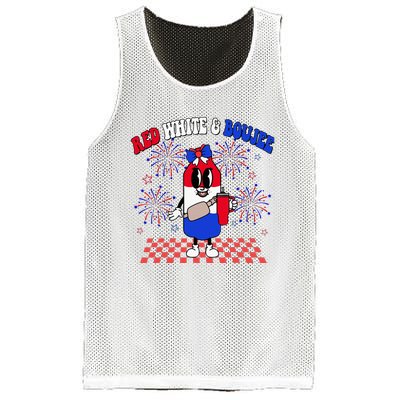 Red White & Boujee Mesh Reversible Basketball Jersey Tank