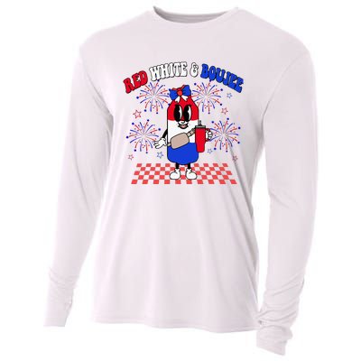 Red White & Boujee Cooling Performance Long Sleeve Crew