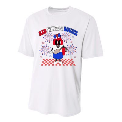 Red White & Boujee Performance Sprint T-Shirt