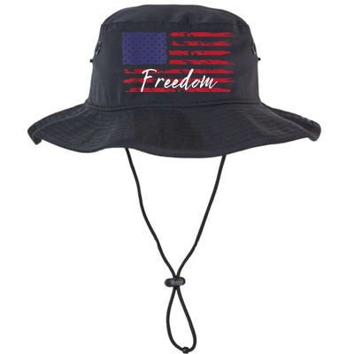 Red White Blue Freedom America USA Flag Legacy Cool Fit Booney Bucket Hat