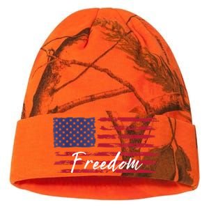 Red White Blue Freedom America USA Flag Kati Licensed 12" Camo Beanie