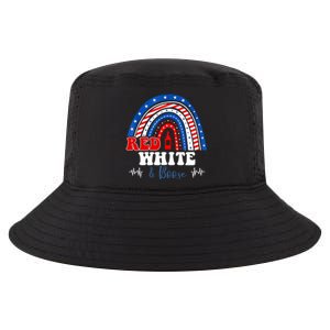 Red White Booze And Blessed Rainbow Usa Patriotic 4th Of July Gift Cool Comfort Performance Bucket Hat