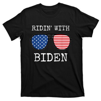 Ridin With Biden Cool Uncle Joe USA Aviator Vote 2020 T-Shirt