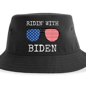 Ridin With Biden Cool Uncle Joe USA Aviator Vote 2020 Sustainable Bucket Hat