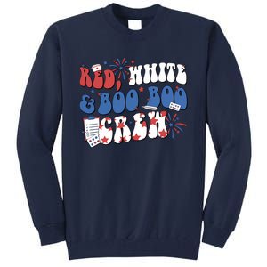 Red White Boo Boo Crew 4th July Tall Sweatshirt